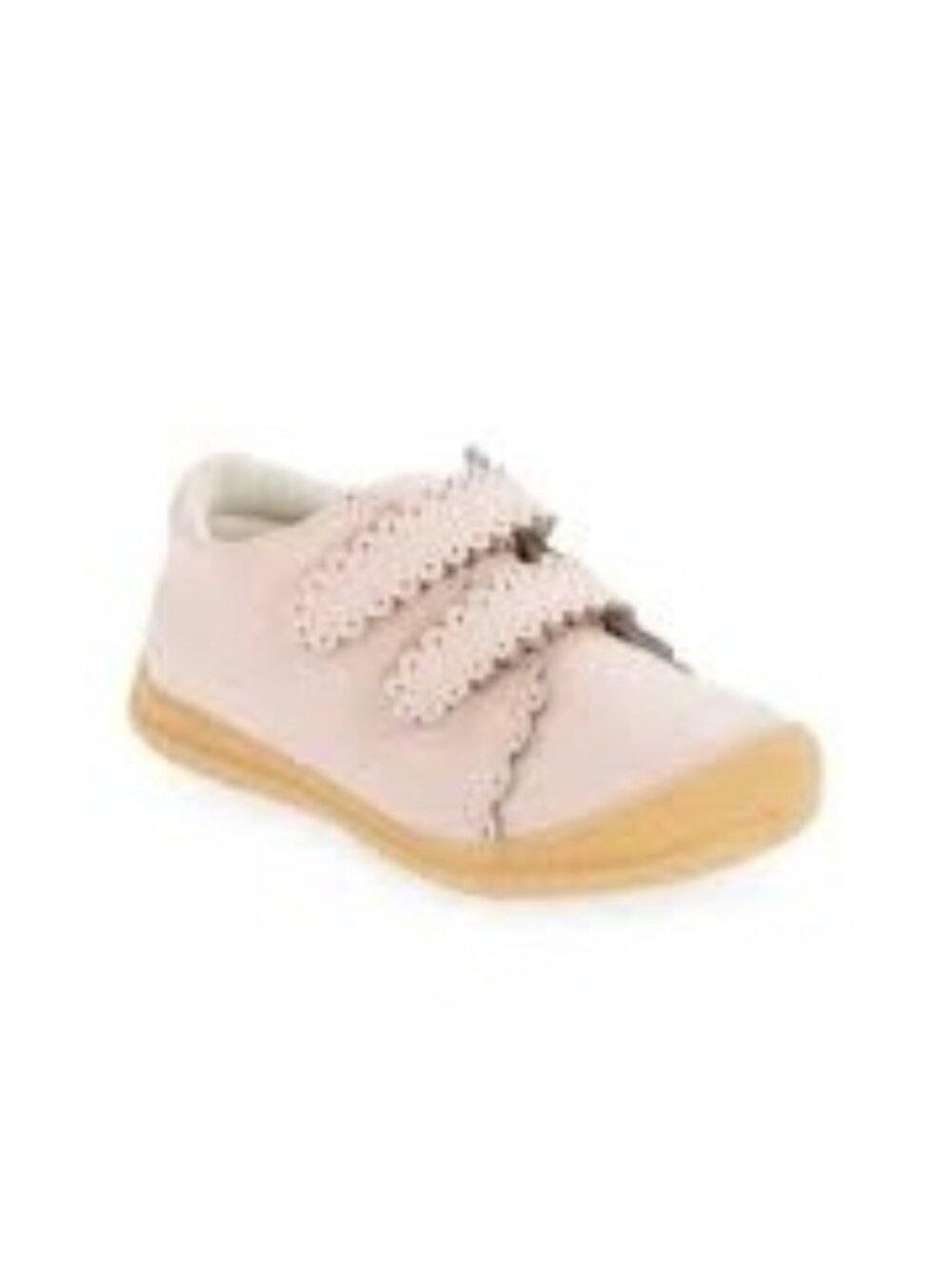 L'Amour Girls Marisa Scalloped Sneaker, Size 6